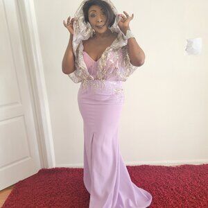 Formal Dress with Cape